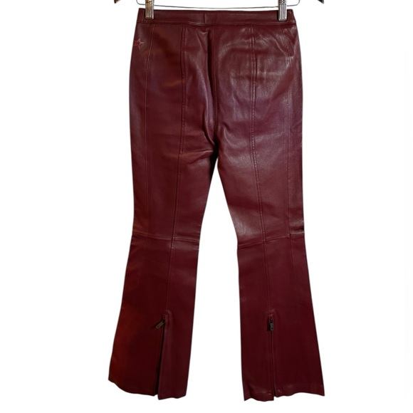 Perfect Moment H&M NWT 
Burgundy boot-cut genuine leather pants - Picture 11 of 14
